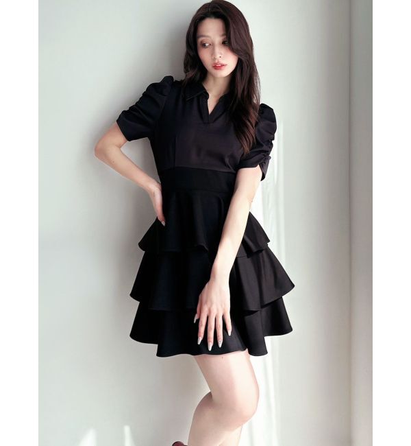 RESEXXY「ボリュームフレアミニワンピース」|ワンピース|