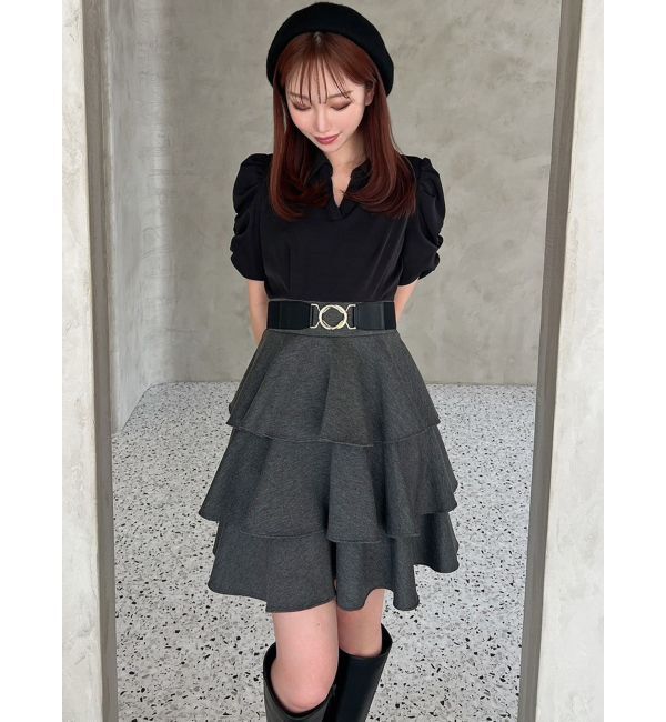 RESEXXY「ボリュームフレアミニワンピース」|ワンピース|