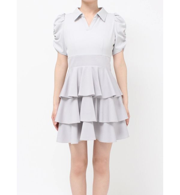 RESEXXY「ボリュームフレアミニワンピース」|ワンピース|