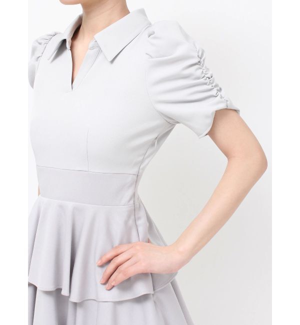 RESEXXY「ボリュームフレアミニワンピース」|ワンピース|