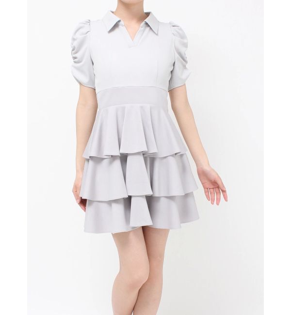 RESEXXY「ボリュームフレアミニワンピース」|ワンピース|