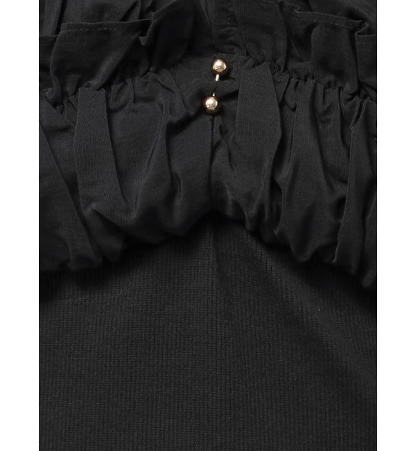 RESEXXY「ボリュームフリルドッキングカットトップス」|Tシャツ・カットソー|