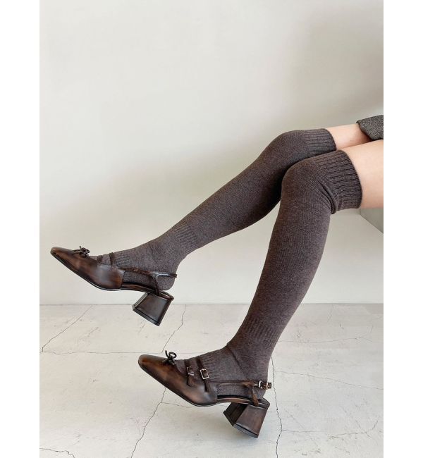 RESEXXY「ニーハイソックス」|ソックス|ブラウン