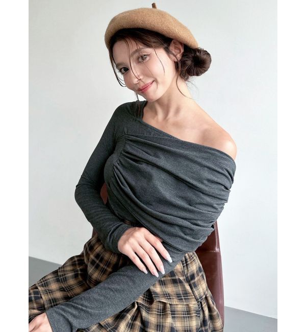 RESEXXY「アシンメトリーカットトップス」|Tシャツ・カットソー|