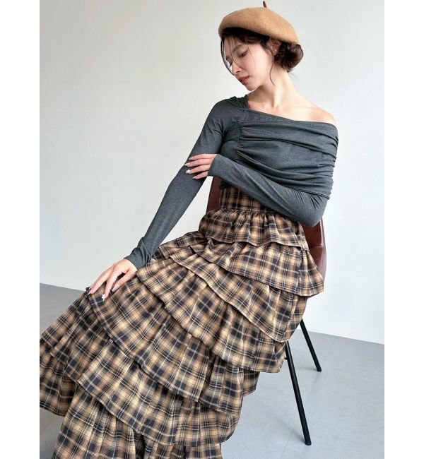 RESEXXY「アシンメトリーカットトップス」|Tシャツ・カットソー|