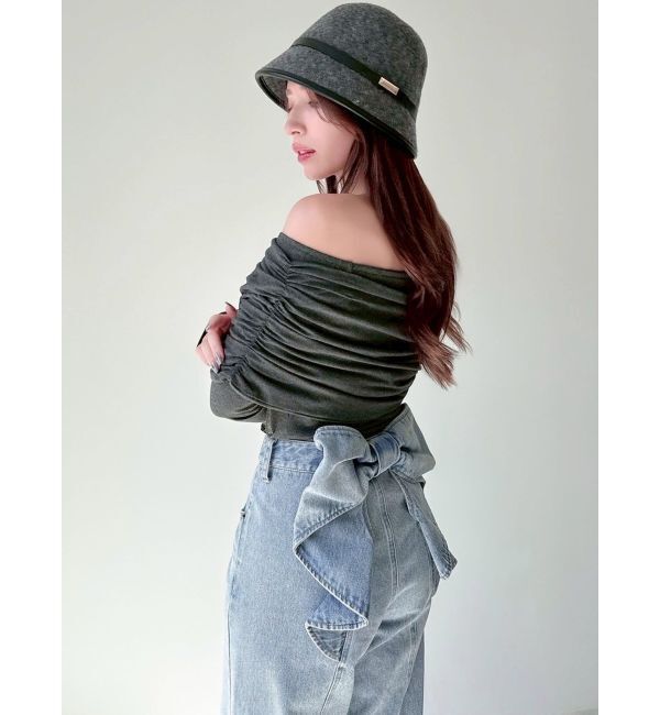 RESEXXY「アシンメトリーカットトップス」|Tシャツ・カットソー|