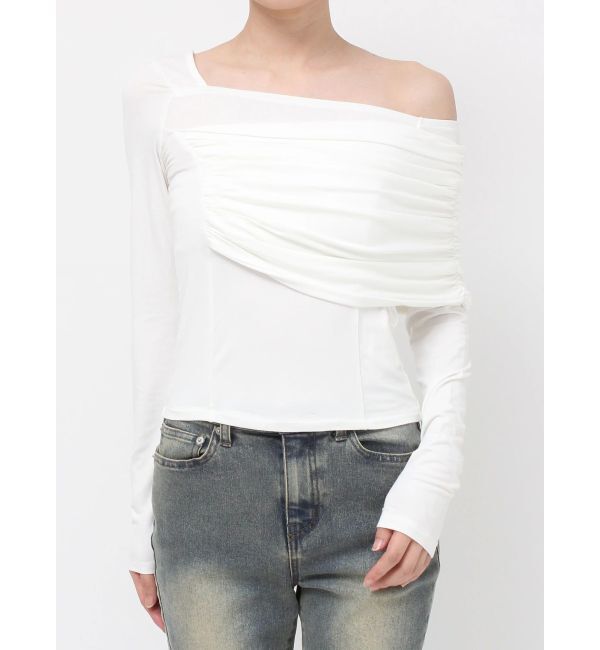 RESEXXY「アシンメトリーカットトップス」|Tシャツ・カットソー|