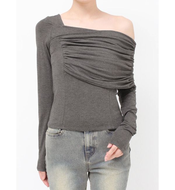 RESEXXY「アシンメトリーカットトップス」|Tシャツ・カットソー|