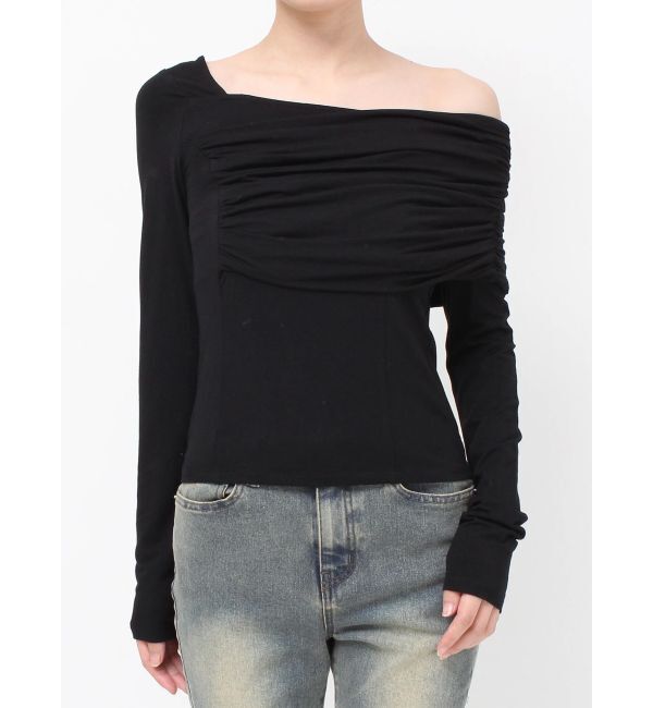 RESEXXY「アシンメトリーカットトップス」|Tシャツ・カットソー|