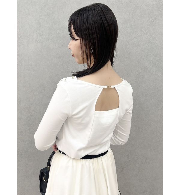 dazzlin「ネックドレープカットトップス」|Tシャツ・カットソー|