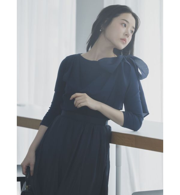 dazzlin「ネックドレープカットトップス」|Tシャツ・カットソー|