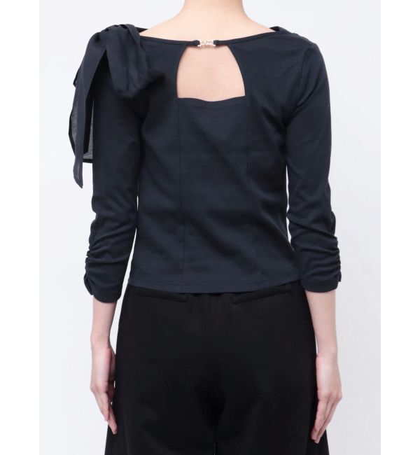 dazzlin「ネックドレープカットトップス」|Tシャツ・カットソー|