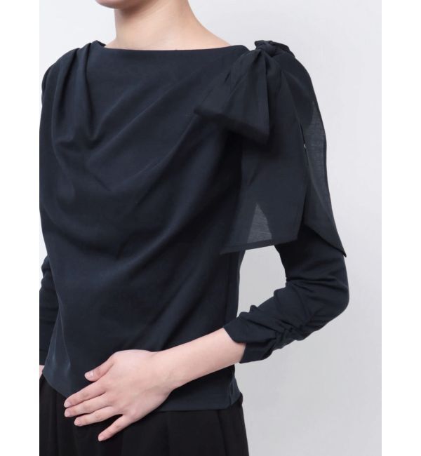 dazzlin「ネックドレープカットトップス」|Tシャツ・カットソー|