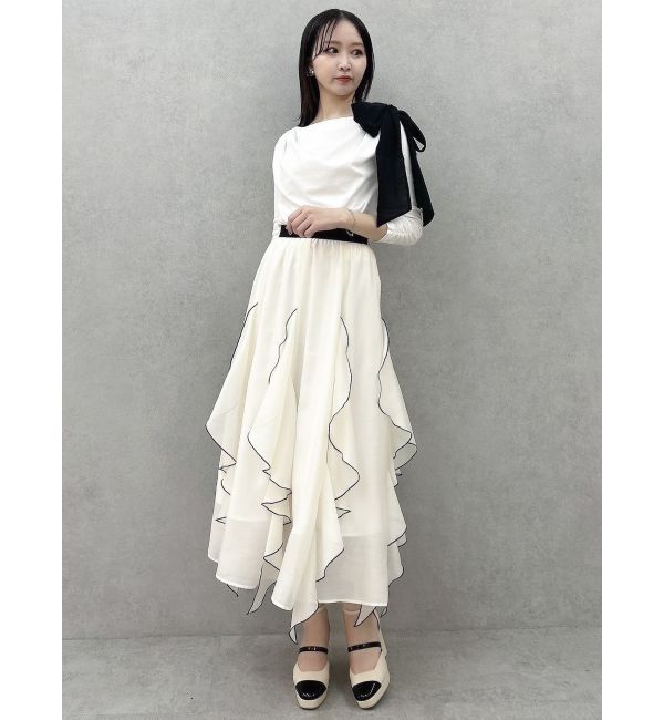 dazzlin「ネックドレープカットトップス」|Tシャツ・カットソー|