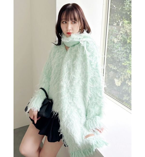 dazzlin「リップルカールマフラー」|マフラー|