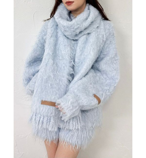 dazzlin「リップルカールマフラー」|マフラー|