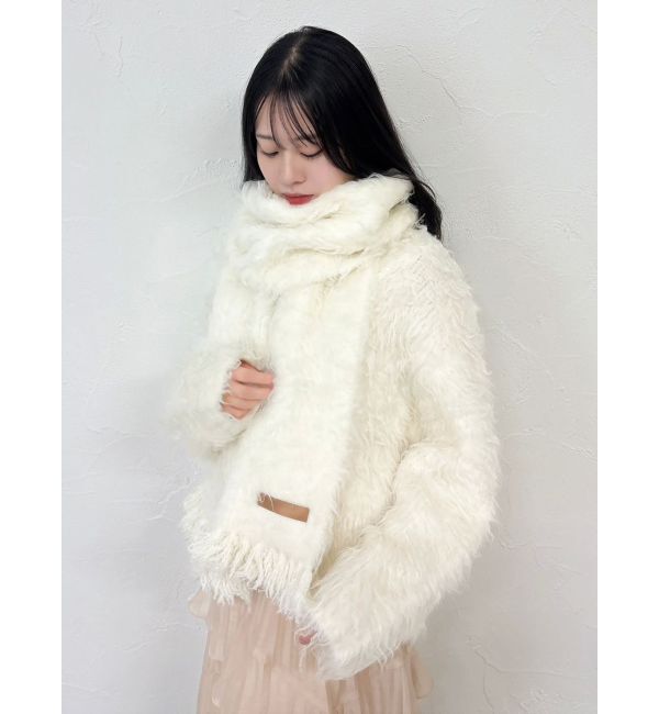 dazzlin「リップルカールマフラー」|マフラー|