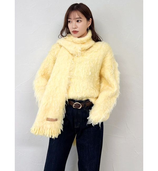 dazzlin「リップルカールマフラー」|マフラー|