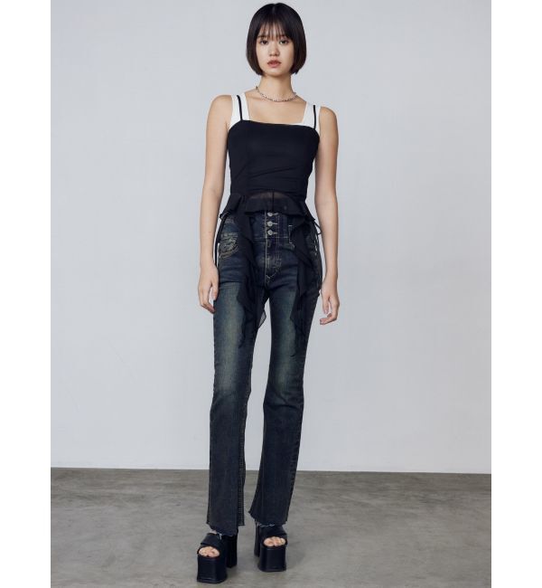 EMODA「ハングラッフルキャミソール」|Tシャツ・カットソー|