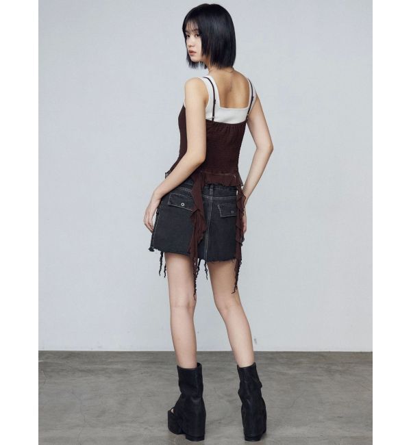 EMODA「ハングラッフルキャミソール」|Tシャツ・カットソー|