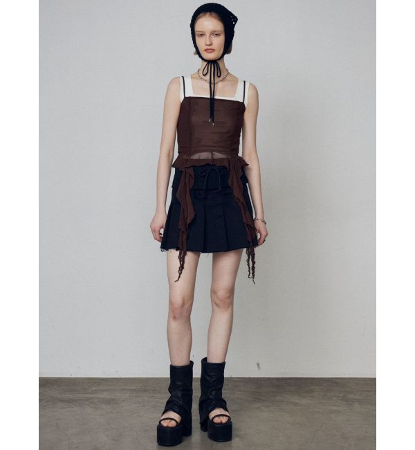 EMODA「ハングラッフルキャミソール」|Tシャツ・カットソー|