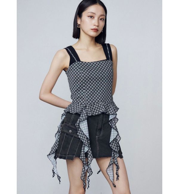 EMODA「ハングラッフルキャミソール」|Tシャツ・カットソー|