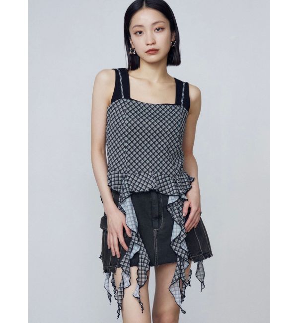 EMODA「ハングラッフルキャミソール」|Tシャツ・カットソー|