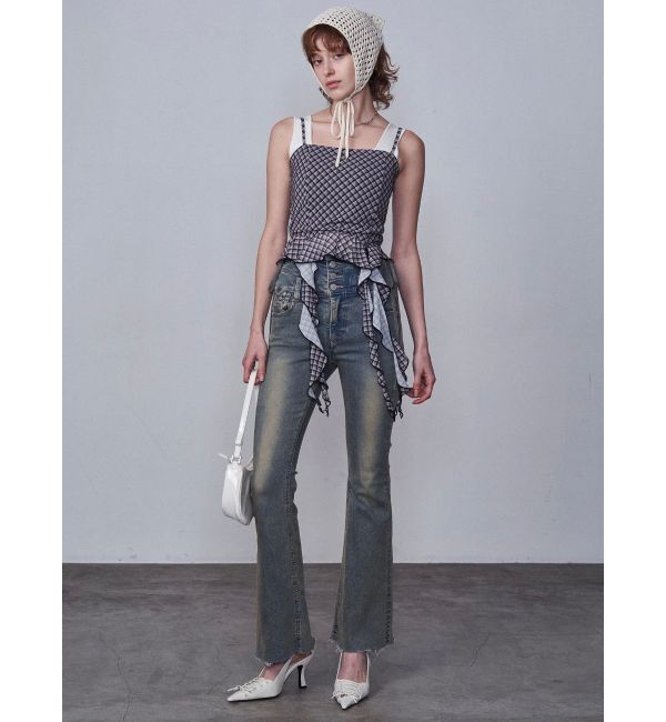 EMODA「ハングラッフルキャミソール」|Tシャツ・カットソー|