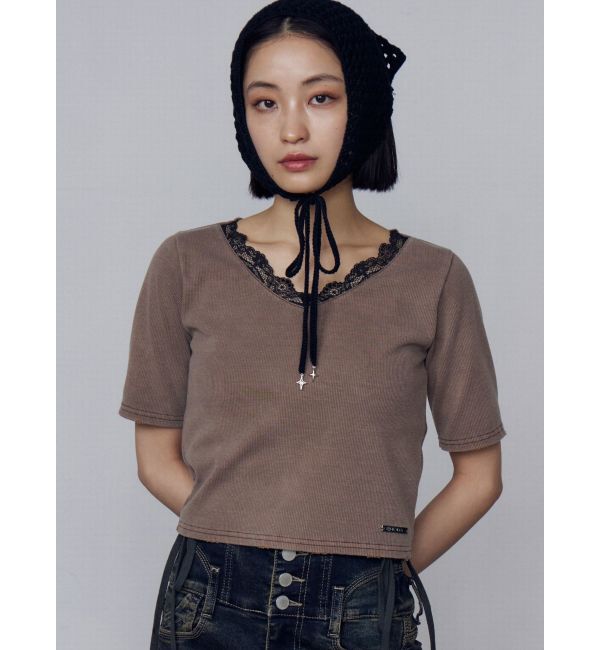 EMODA「リブクラッシュレーストップス」|Tシャツ・カットソー|