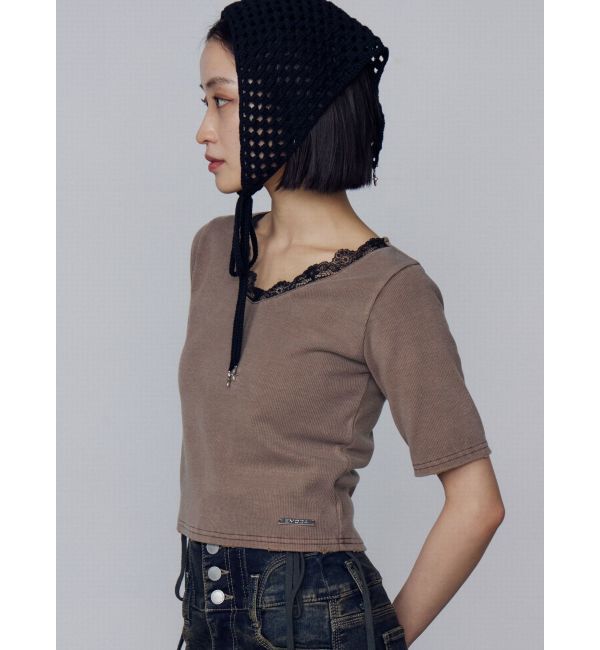 EMODA「リブクラッシュレーストップス」|Tシャツ・カットソー|