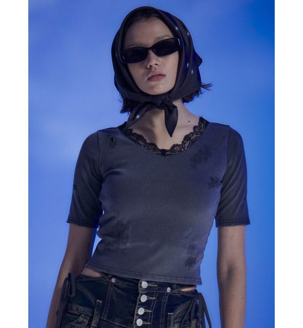 EMODA「リブクラッシュレーストップス」|Tシャツ・カットソー|