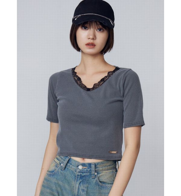 EMODA「リブクラッシュレーストップス」|Tシャツ・カットソー|