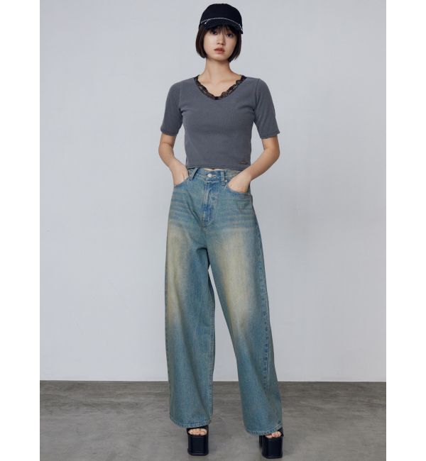 EMODA「リブクラッシュレーストップス」|Tシャツ・カットソー|