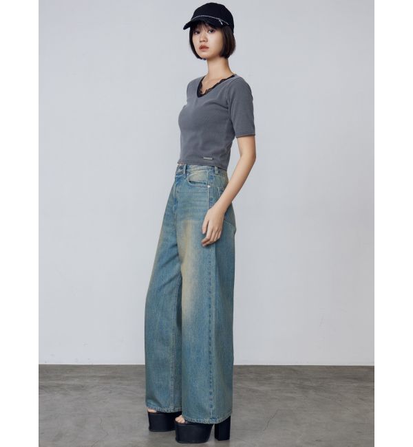 EMODA「リブクラッシュレーストップス」|Tシャツ・カットソー|