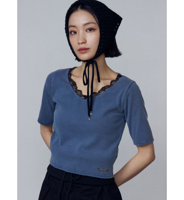 EMODA「リブクラッシュレーストップス」|Tシャツ・カットソー|