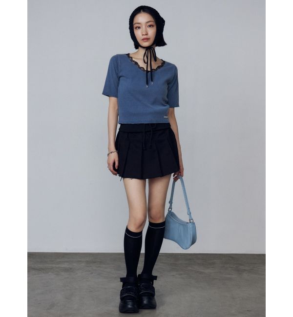 EMODA「リブクラッシュレーストップス」|Tシャツ・カットソー|