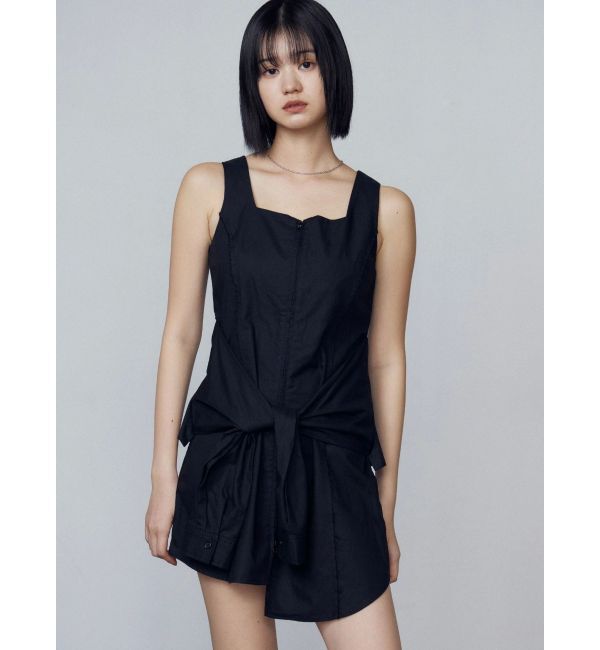 EMODA「ラップスリーブミニワンピース」|ワンピース|ブラック