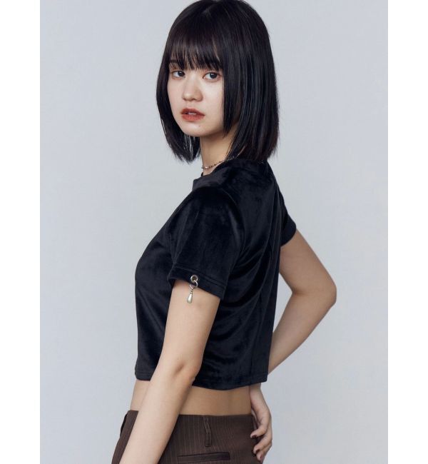 EMODA「アイレットパールベロアTシャツ」|Tシャツ・カットソー|