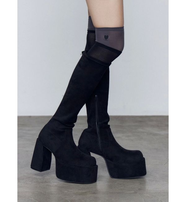 EMODA「バルキープランプフィットブーツ」|ロングブーツ|