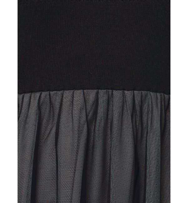 MERCURYDUO「チュールドッキングオープンショルダーワンピース」|ワンピース|