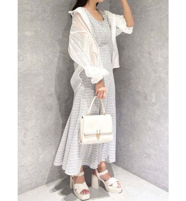 MERCURYDUO「バックタックスタンドカラーシャツ」|シャツ・ブラウス|