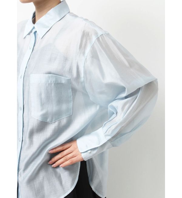 MERCURYDUO「バックタックスタンドカラーシャツ」|シャツ・ブラウス|