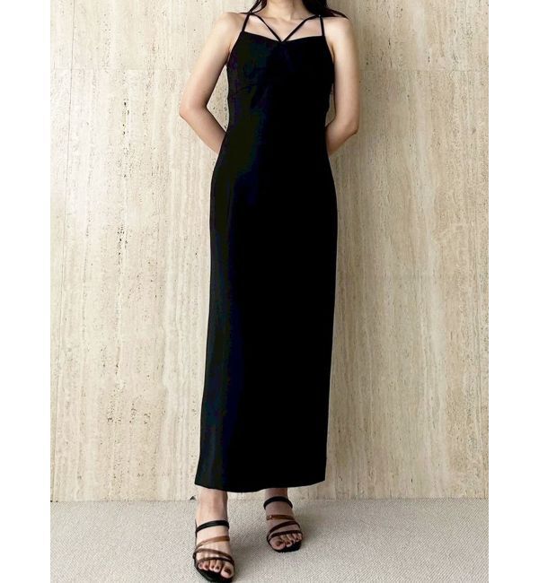 MERCURYDUO「Iラインキャミワンピース」|ワンピース|ブラック