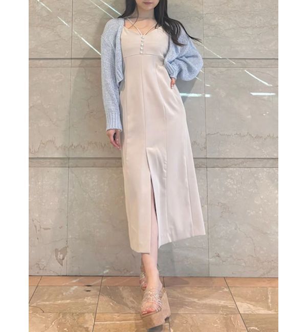 MERCURYDUO「Iラインキャミワンピース」|ワンピース|ベビーピンク