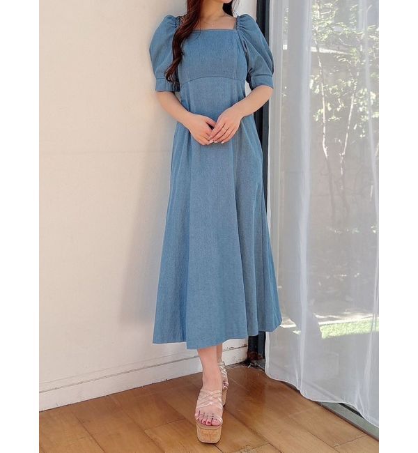 MERCURYDUO「デニムマーメイドマルチWAYワンピース」|ワンピース|ブルー
