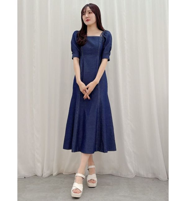 MERCURYDUO「デニムマーメイドマルチWAYワンピース」|ワンピース|
