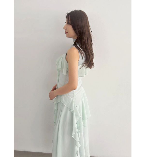 MERCURYDUO「ラッフルティアードキャミワンピース」|ワンピース|