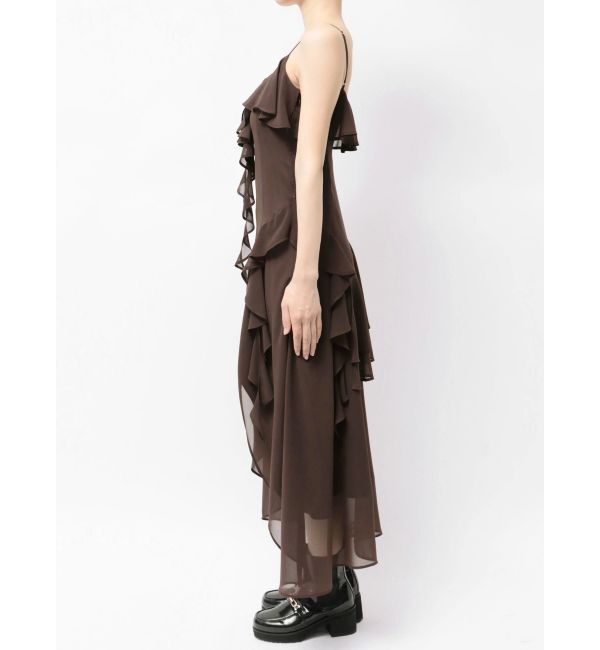 MERCURYDUO「ラッフルティアードキャミワンピース」|ワンピース|