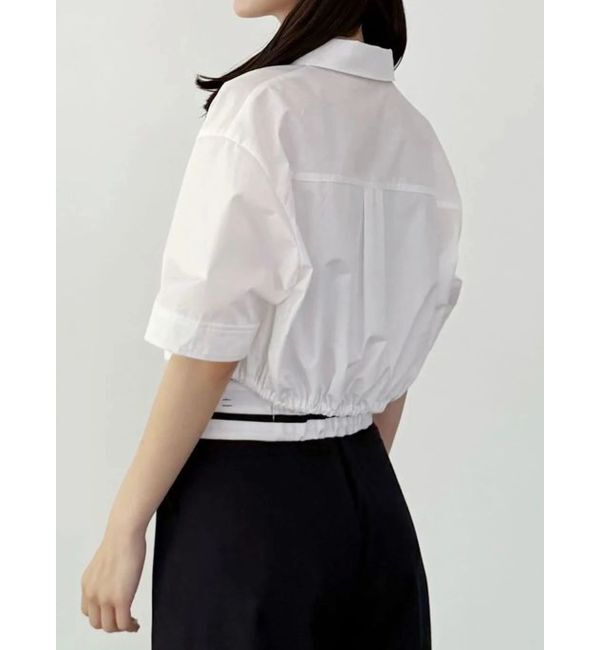 MERCURYDUO「ドロストヘムベアセットシャツ」|シャツ・ブラウス|オフホワイト