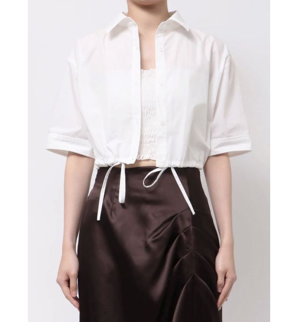 MERCURYDUO「ドロストヘムベアセットシャツ」|シャツ・ブラウス|